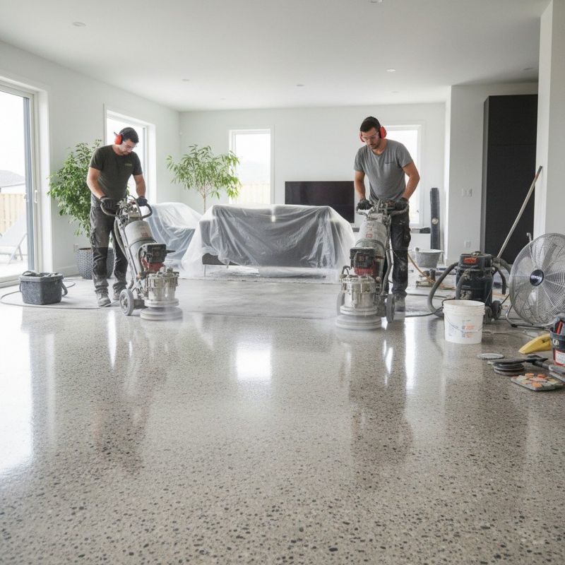 Basement Floor Polishing in Louisville, KY