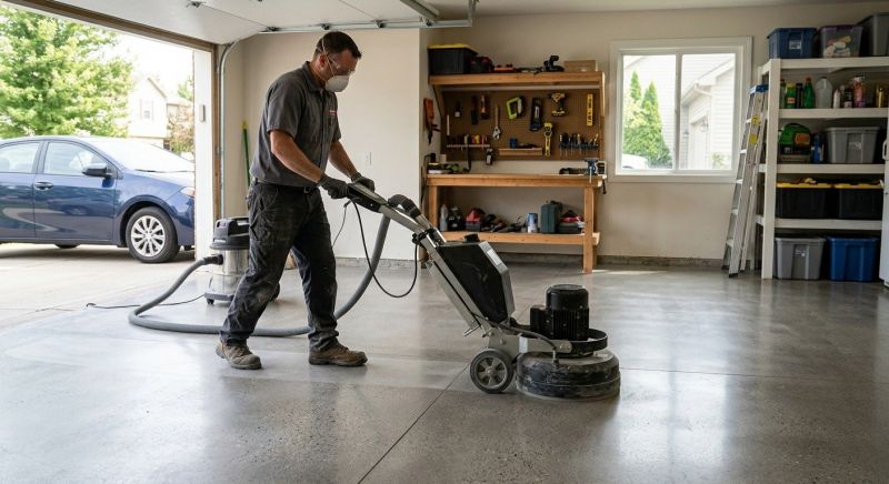 Garage Floor Smoothing Service